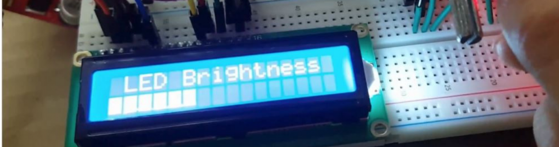 LED Brightness display on LCD