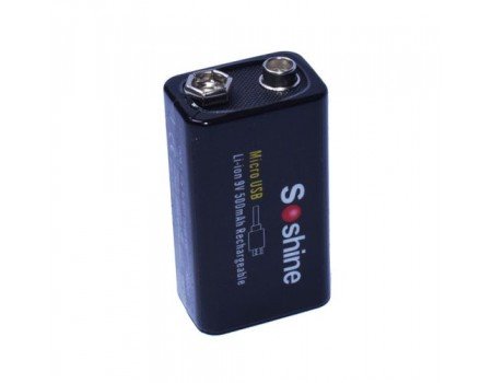 9V USB Li-ion Battery