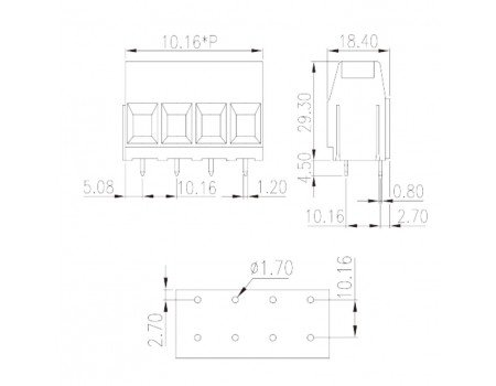 ESK116 2W Terminal Block