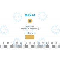 Brass Stud M3X10