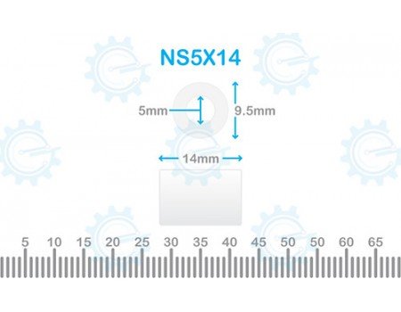 Nylon Stand Off 5X14 Without Thread Nylon Stand Off 5X14 Without Thread