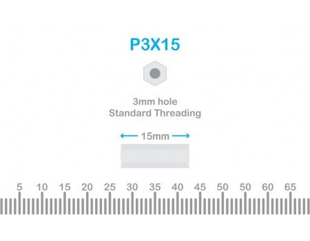 Nylon Standoff 3X15 Nylon Standoff 3X15