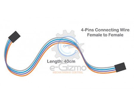 Female to Female 4-Pins Connecting Wire 40cm Female to Female 4-Pins Connecting Wire 40cm