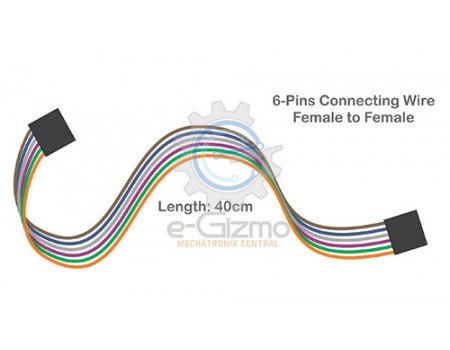 Female to Female 6-Pins Connecting Wire 40cm