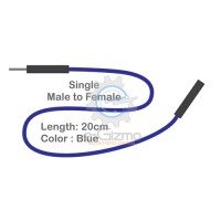 Male to Female Single Connecting Wire 20cm Blue