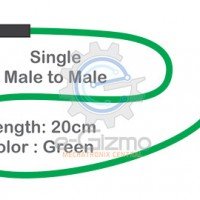 Male to Male Single Connecting Wire 20cm Green Male to Male Single Connecting Wire 20cm Green