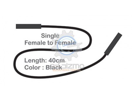 Female to Female Single Connecting Wire 40cm Black Female to Female Single Connecting Wire 40cm Black