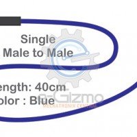 Male to Male Single Connecting Wire 40cm Blue Male to Male Single Connecting Wire 40cm Blue