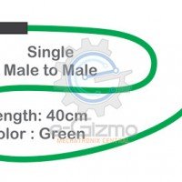Male to Male Single Connecting Wire 40cm Green Male to Male Single Connecting Wire 40cm Green