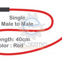 Male to Male Single Connecting Wire 40cm Red Male to Male Single Connecting Wire 40cm Red