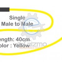 Male to Male Single Connecting Wire 40cm Yellow Male to Male Single Connecting Wire 40cm Yellow