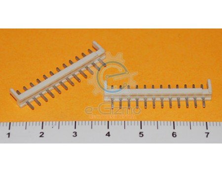 12-Pin Male Wafer White 2mm Pitch