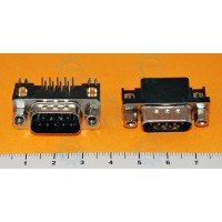 DB9 Male PCB Mount Angled