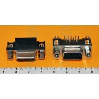 DB9 Female PCB Mount Angled