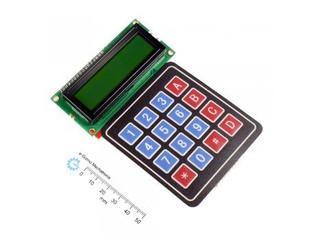 Serial LCD II 2X16 with Keypad 4X4 Function