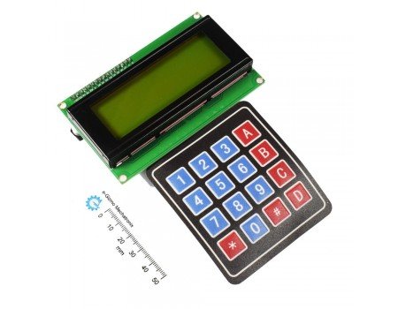 Serial LCD II 4X20 with Keypad 4X4 Function