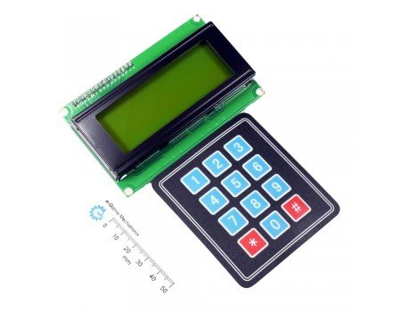Serial LCD II 4X20 with Keypad 4X3 Function
