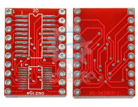 SOIC SSOP to DIP Adapter 20-Pin 600mils