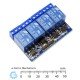 4ch 12V Relay Module Optocoupler Input