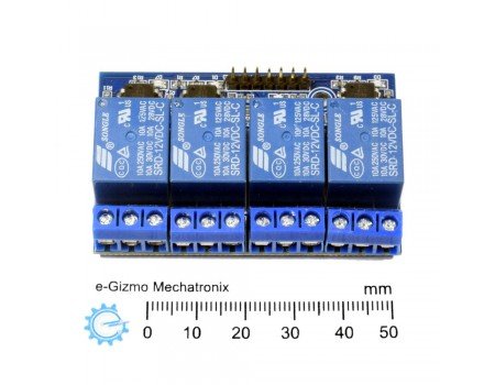 4ch 12V Relay Module Optocoupler Input