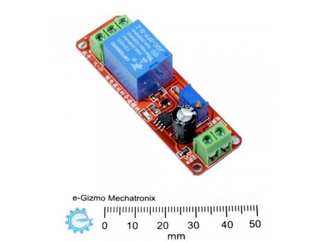 12V Delay Timer Relay with 555 IC