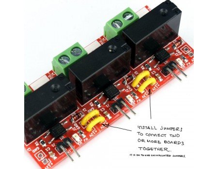 e-Gizmo 1 to 5 Channels Relay Module 12V Optoisolated Input