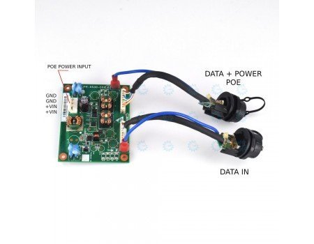 Gigabit POE Injector Module 8 wires Weatherproof RJ45