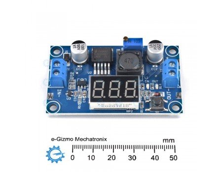 3A DC-DC Adjustable Step Down Converter with Voltmeter LM2596 Buck