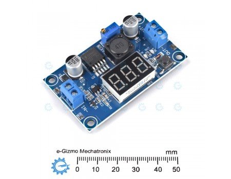 3A DC-DC Adjustable Step Down Converter with Voltmeter LM2596 Buck