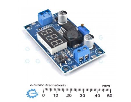 3A DC-DC Adjustable Step Down Converter with Voltmeter LM2596 Buck