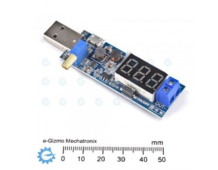 2-3W DC-DC Adjustable Step Up Boost Converter with Voltmeter