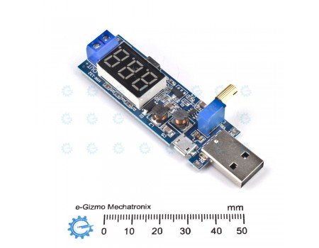 2-3W DC-DC Adjustable Step Up Boost Converter with Voltmeter