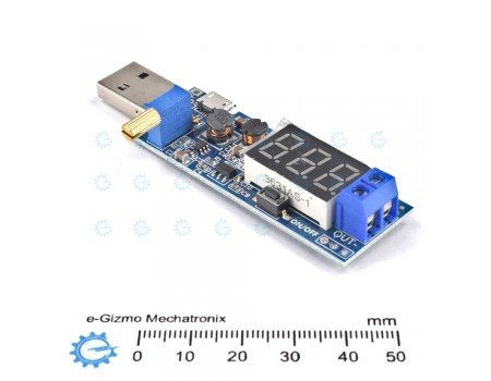 2-3W DC-DC Adjustable Step Up Boost Converter with Voltmeter