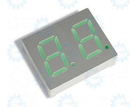 LTD482GC 7-Segment 2-Digit C.A. Green 20X16mm LTD482GC 7-Segment 2-Digit C.A. Green 20X16mm