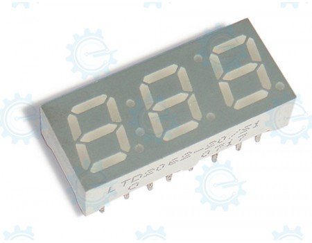 LTD-2062-20 7-Segment 3-Digit C.A. Green 22.5X10mm LTD-2062-20 7-Segment 3-Digit C.A. Green 22.5X10mm