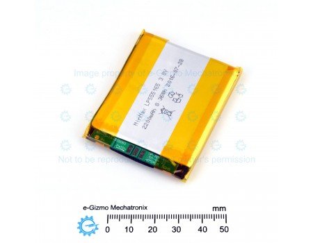 MinMax 3.8V 2200mAh 8.36Wh Lithium Polymer LiPo Battery LP555165 MinMax 3.8V 2200mAh 8.36Wh Lithium Polymer LiPo Battery LP555165