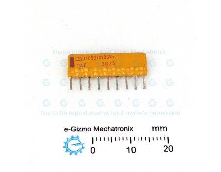 Vishay Dale Capacitor Network SIP-9 8x 0.01uFX7R 50VDC Vishay Dale Capacitor Network SIP-9 8x 0.01uFX7R 50VDC