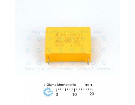 FARAD 0.47uF 275VAC MKP PXK Class X2 RFI Suppression
