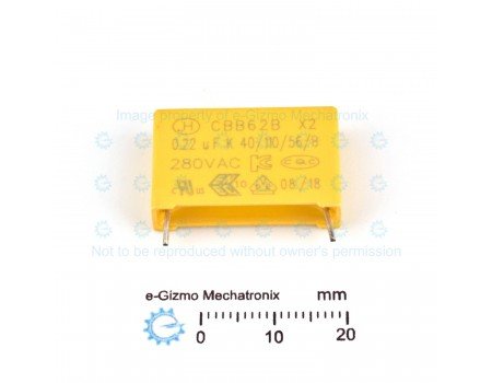JH 0.22uF 280VAC MKP CBB62B Class X2 RFI Suppression JH 0.22uF 280VAC MKP CBB62B Class X2 RFI Suppression