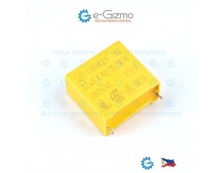 JH 2.2uF 280VAC MKP CBB62B Class X2 RFI Suppression JH 2.2uF 280VAC MKP CBB62B Class X2 RFI Suppression