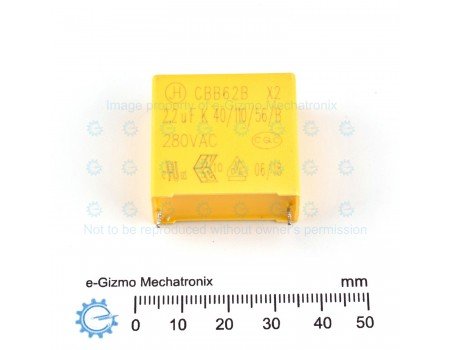 JH 2.2uF 280VAC MKP CBB62B Class X2 RFI Suppression JH 2.2uF 280VAC MKP CBB62B Class X2 RFI Suppression