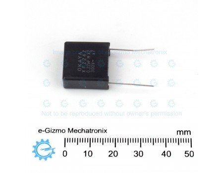 Okaya 0.22uF 300VAC XF224-Z Class X2 RFI Noise Suppression