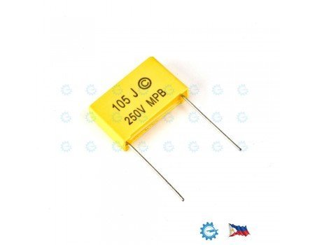 1uF 250VDC MPB Metallized Polypropylene Capacitor 1uF 250VDC MPB Metallized Polypropylene Capacitor