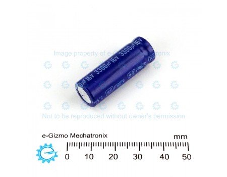 Jamicon 3300uF 16V WG Series Low ESR Capacitor 105C Short Pins Jamicon 3300uF 16V WG Series Low ESR Capacitor 105C Short Pins