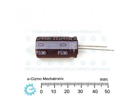 Nichicon 22uF 450V PS Series Low Impedance ESR 105C