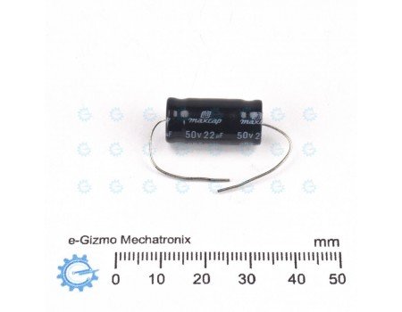 Maxcap Bipolar Audio Capacitor SBT 22uF 50WV Axial ( Non Polarized ) Maxcap Bipolar Audio Capacitor SBT 22uF 50WV Axial ( Non Polarized )