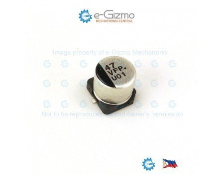 Panasonic 47uF 35V 105C SMD Electrolytic Capacitor Low ESR FP Series Panasonic 47uF 35V 105C SMD Electrolytic Capacitor Low ESR FP Series