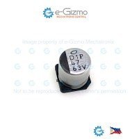 Nichicon 47uF 63V 105C SMD Electrolytic Capacitor UUX Series