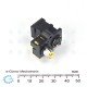 SMK 4-pin mini DIN + SPDT SW with RCA Jack PC Mount SMK 4-pin mini DIN + SPDT SW with RCA Jack PC Mount