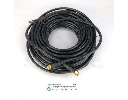 RG58 50-3 RF Coaxial Cable with SMA (Male) Terminations 15M RG58 50-3 RF Coaxial Cable with SMA (Male) Terminations 15M